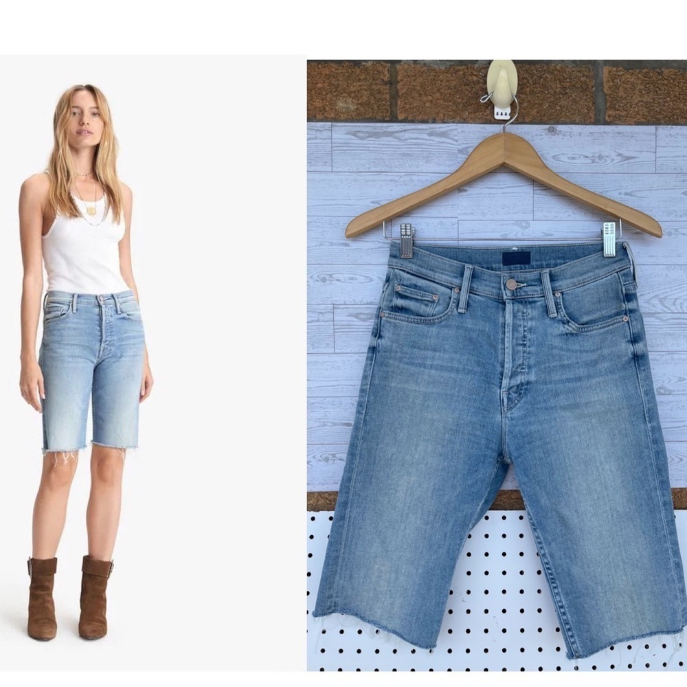Mother Denim - The Tomcat Bermuda Shorts in Jackpot size 27